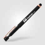Gel Pen with Clear Lid and Rose Gold Stylus