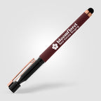 Gel Pen with Clear Lid and Rose Gold Stylus