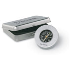 Branded Nautical Compass in Tin Box