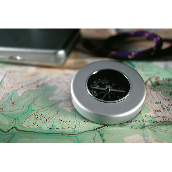Branded Nautical Compass in Tin Box without branding