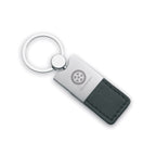 Branded PU and Metal Key Ring in Black