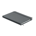 A5 plain paper PU notebook in Grey