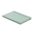 A5 plain paper PU notebook in Green