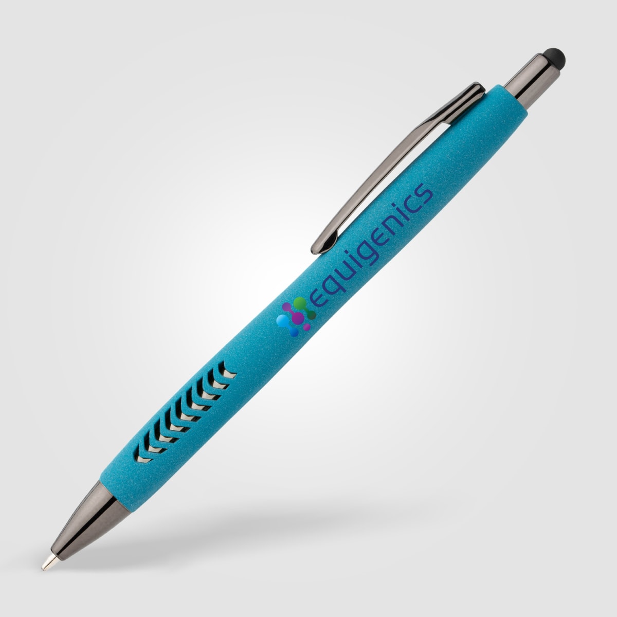 Branded Recycled Plastic Stone Finish Stylus Pen