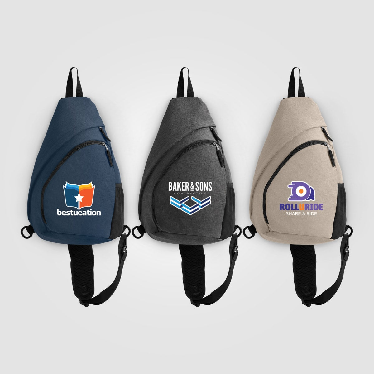 Branded Recycled rPET Nylon Sling Bag