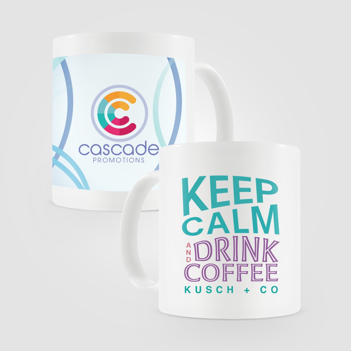 Branded White Ceramic Mug 355ml