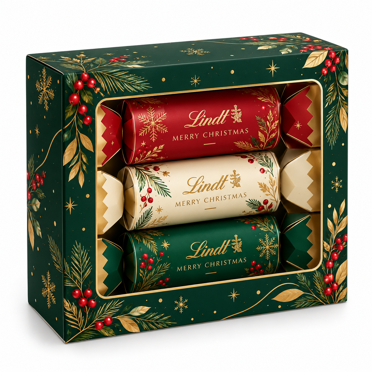Branded Trio of Christmas Crackers