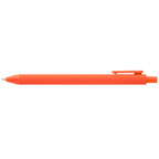 Branded Recycled Plastic Soft Touch Retractable Pen in Orange