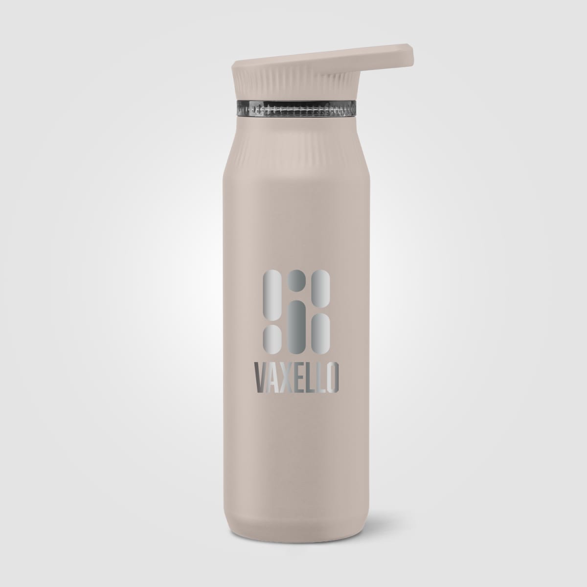 Branded Insulated Recycled Steel Bottle with Handle Lid 750 ml