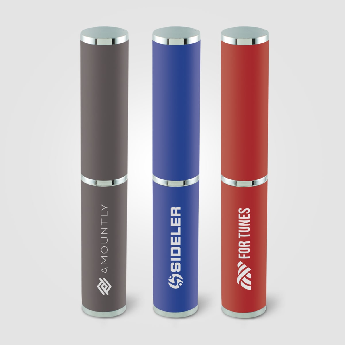 Branded Soft-Touch Metal Pen Tube with Foam Insert