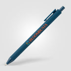 Branded Recycled Plastic Soft Touch Retractable Pen