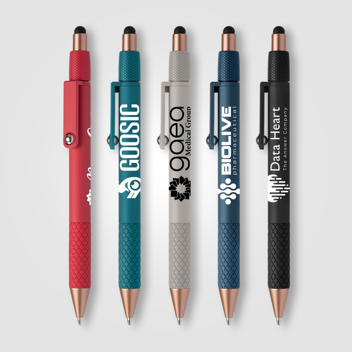 Branded Recycled Plastic Fidget Spinner Pen with Stylus