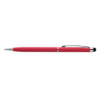 Branded Ultra-Slim Soft-Touch Stylus Pen in Red