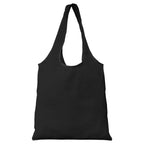 Branded Recycled Cotton Everyday Shopping Tote Bag in Black