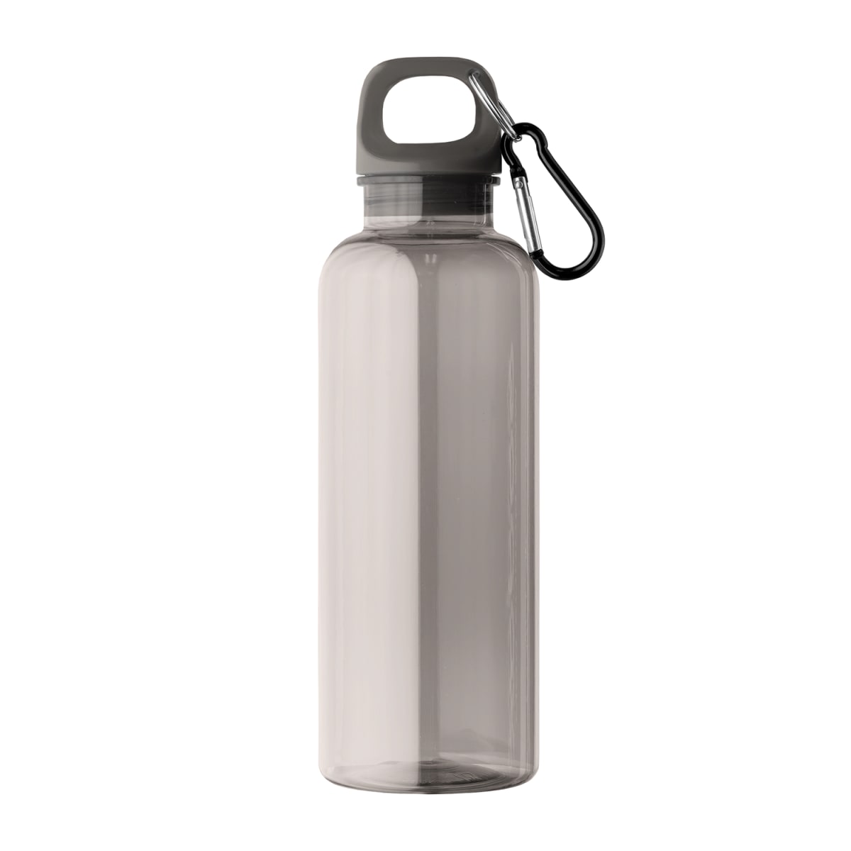 Branded Recycled PET Bike Bottle with Carabiner 500ml in Black