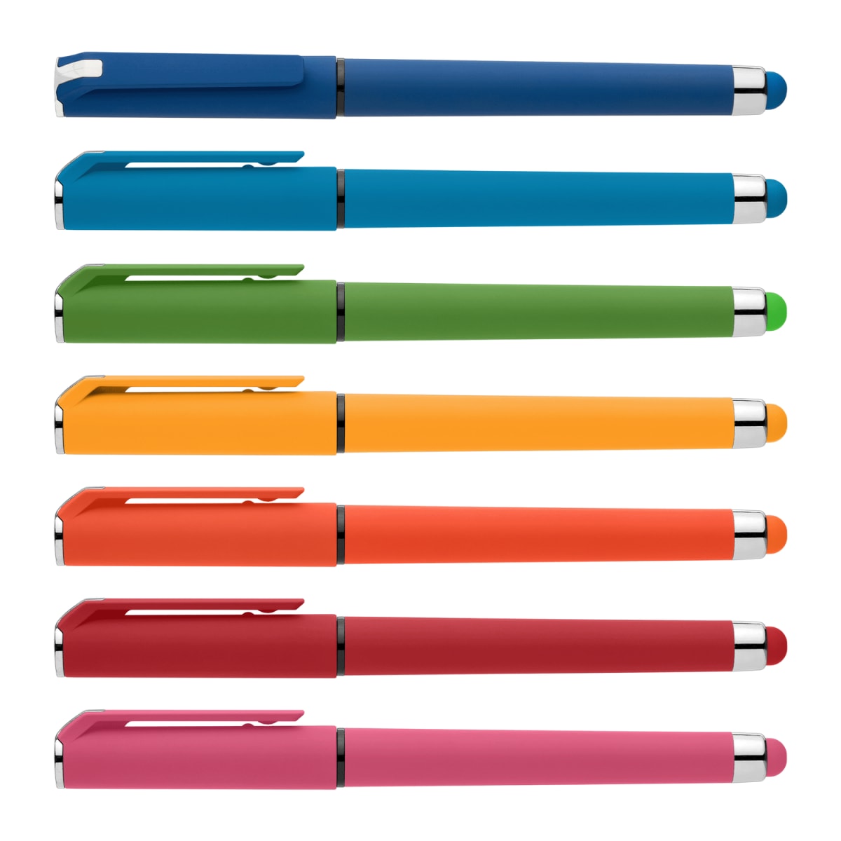 Branded Recycled ABS Gel Pen with Rubber Grip