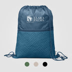 Branded Recycled Quilted Drawstring Bag 6L