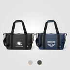 Branded Recycled PU Travel Duffel Bag with Trolley Strap