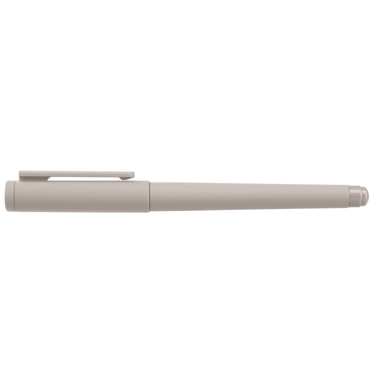 Branded Recycled Plastic Monochrome Gel Pen in Dune