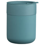 Branded 295 ml Matte Ceramic Mug with Silicone Sleeve and Lid