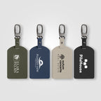 Branded Recycled PU Luggage Tag with Carabiner
