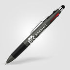 Branded Four-Colour Multi-Ink Pen with Stylus