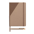 Branded Recycled PU Two-Tone A5 Notebook and Pen Set