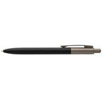 Branded Recycled Aluminium Pen with Gunmetal Trim in Black