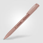 Branded Monochrome Rose Gold Metal Pen