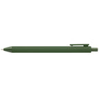 Branded Recycled Plastic Soft Touch Retractable Pen in Forest Green