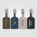 Branded Recycled PU Luggage Tag with Carabiner