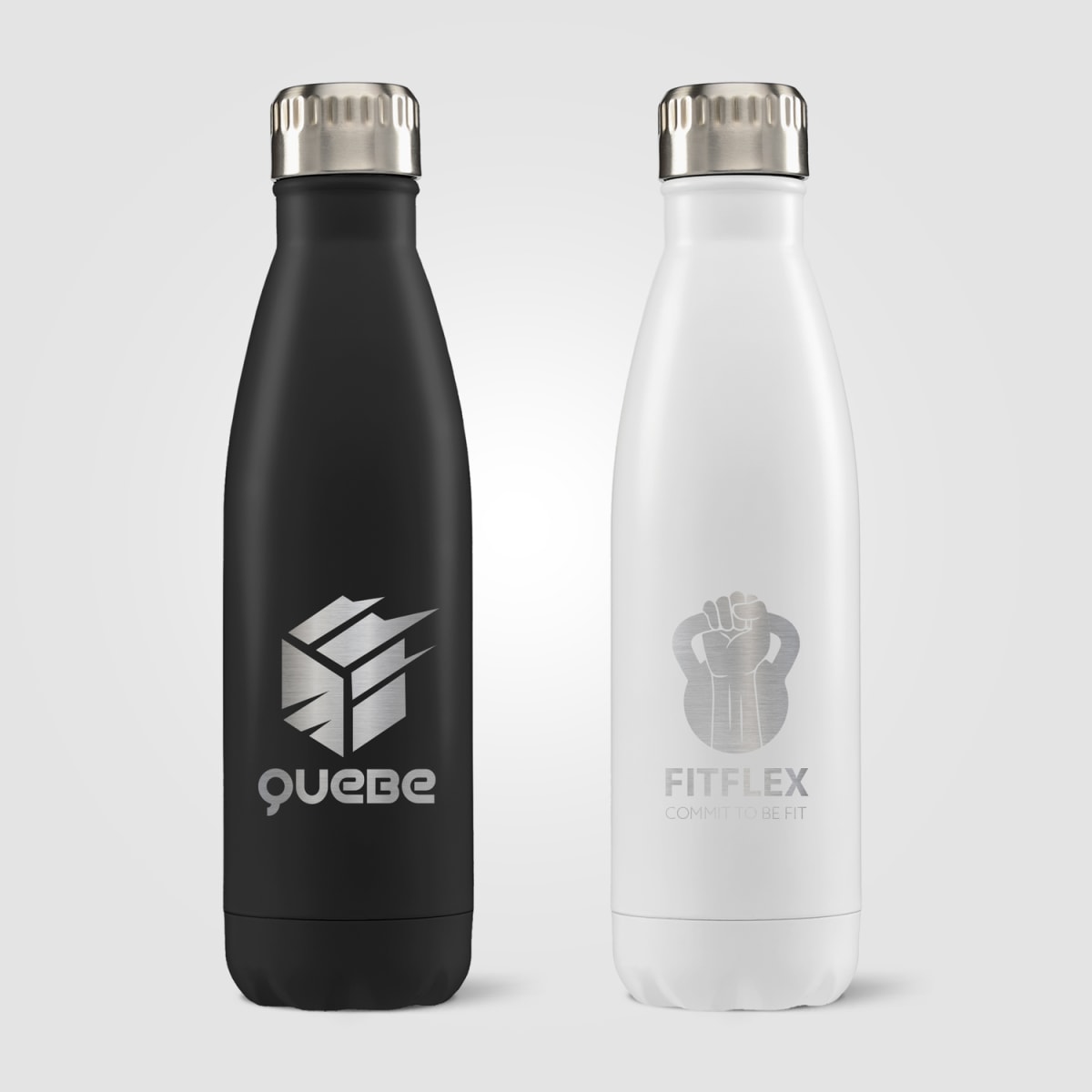 Branded Double-Wall Stainless Steel Bottle - 475ml