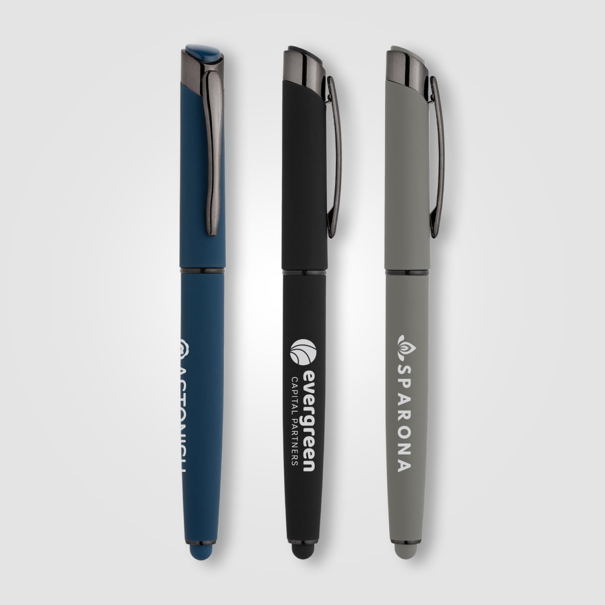 Branded Recycled Aluminium Gel Pen with Stylus