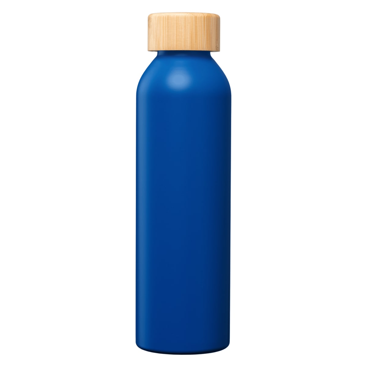 Branded Recycled Steel Water Bottle with Bamboo Lid - 590ml