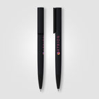 Branded Black Metal Ballpoint Pen with Mirror Engraving