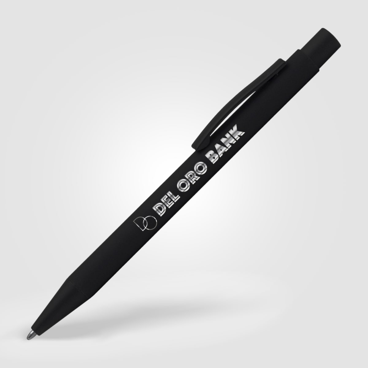 Branded All-Black Metal Ballpoint Pen