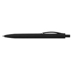 Branded Wheat Straw Retractable Ballpoint Pen in Black