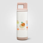 Branded Steel Flip Straw Bottle with Triple Wall Insulation