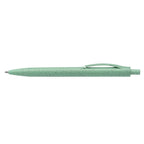Branded Wheat Straw Retractable Ballpoint Pen in Green