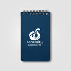 Branded Stone Paper Spiral Notepad with Ruler