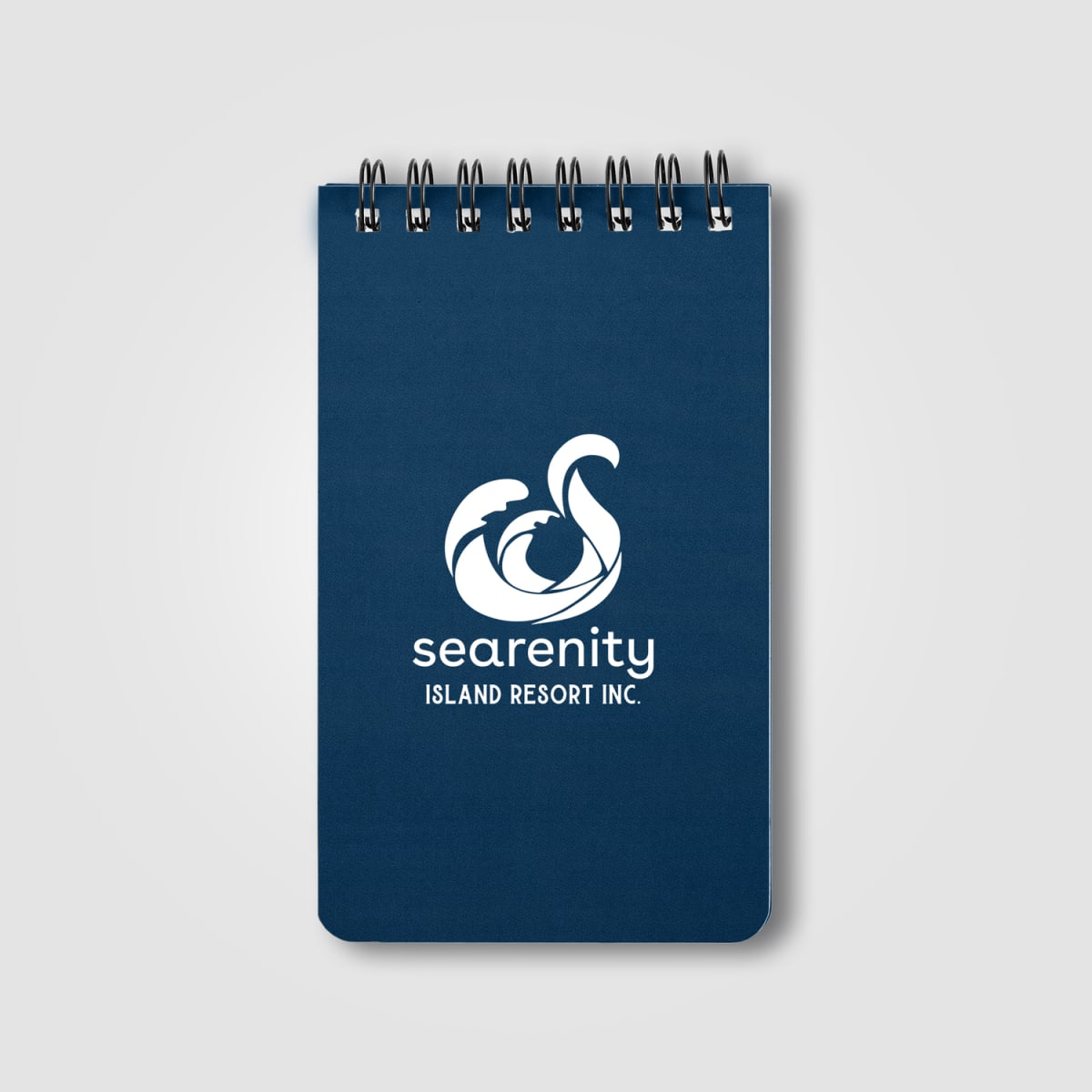 Branded Stone Paper Spiral Notepad with Ruler
