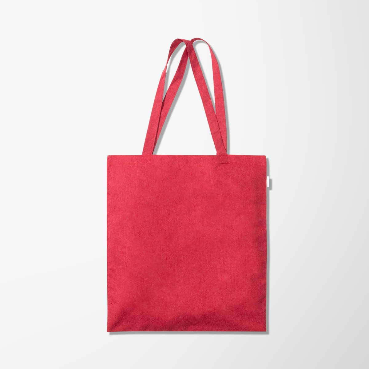 Branded Recycled Cotton Canvas Tote Bag with Double Handles