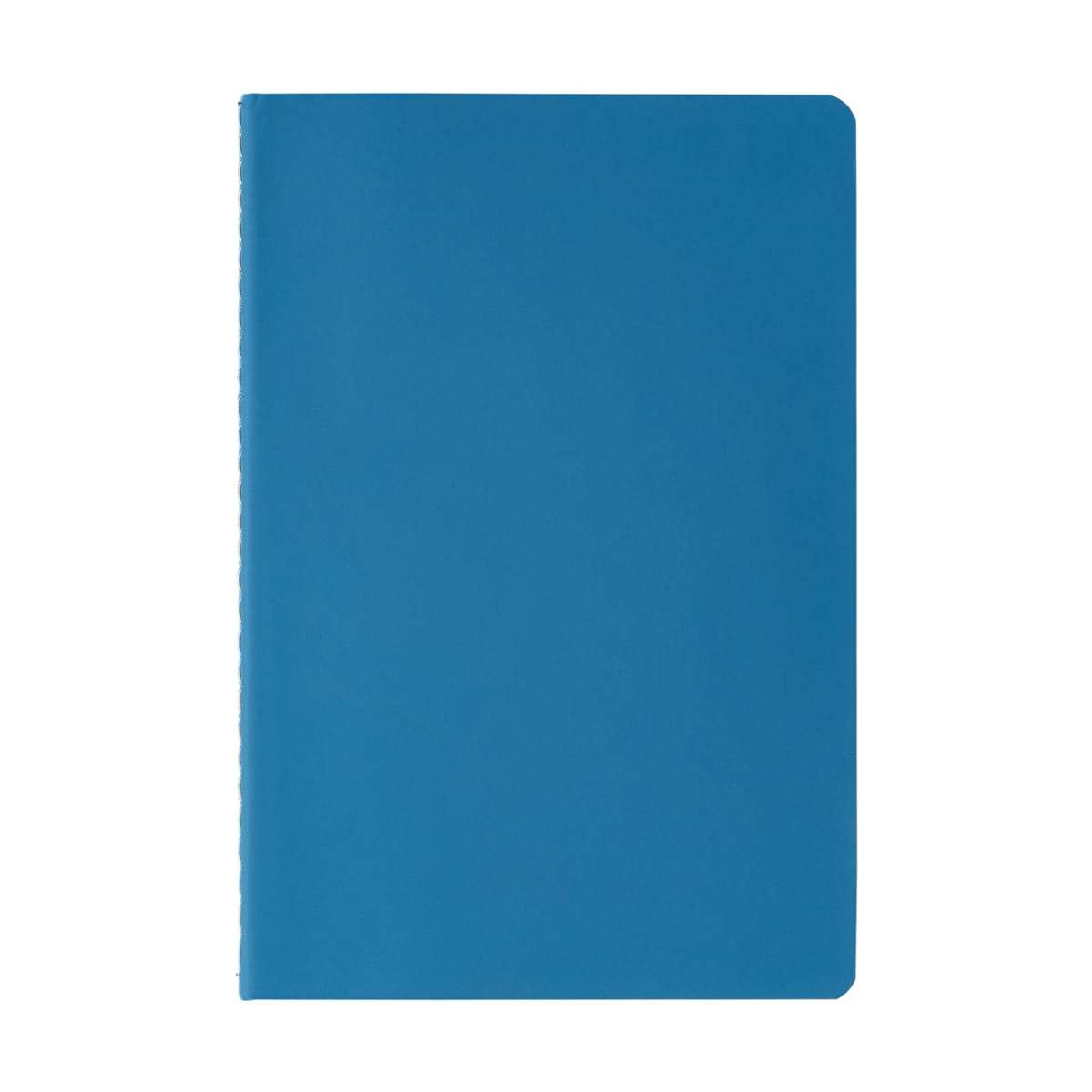 Branded Recycled PU Contrast Stitch A5 Journal in Navy Blue