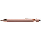 Branded Rose Gold Executive Pen with Stylus in Rose Gold