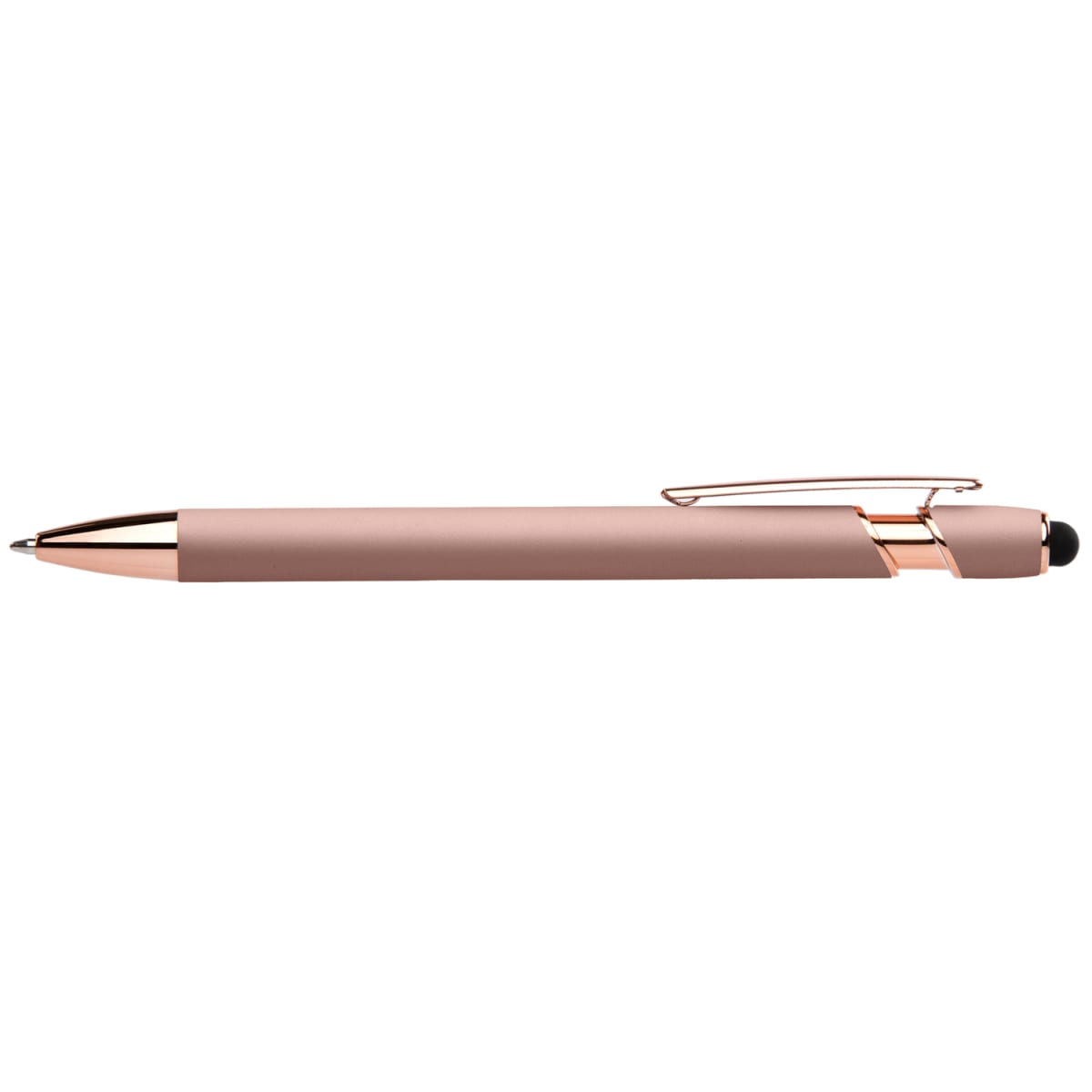 Branded Rose Gold Executive Pen with Stylus in Rose Gold