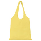 Branded Recycled Cotton Everyday Shopping Tote Bag in Yellow
