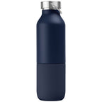 Branded 2-in-1 Recycled Steel Bottle with Tumbler - 590ml
