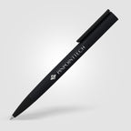 Branded Black Metal Ballpoint Pen with Mirror Engraving