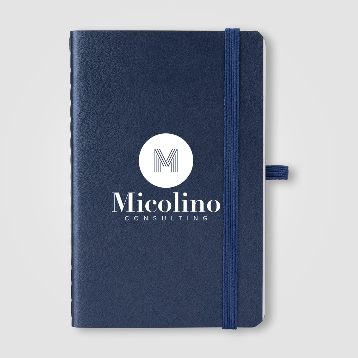 Branded A6 Recycled PU Soft Cover Notebook with Pen Loop