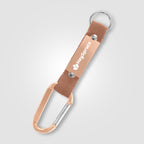 Branded Metal Carabiner Keyring with Mesh Strap